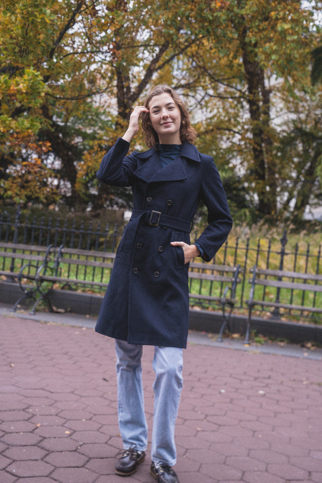 Bordeaux Wool Coat - Image 3